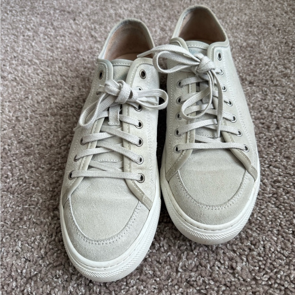 Suitsupply Light Gray Suede Sneakers